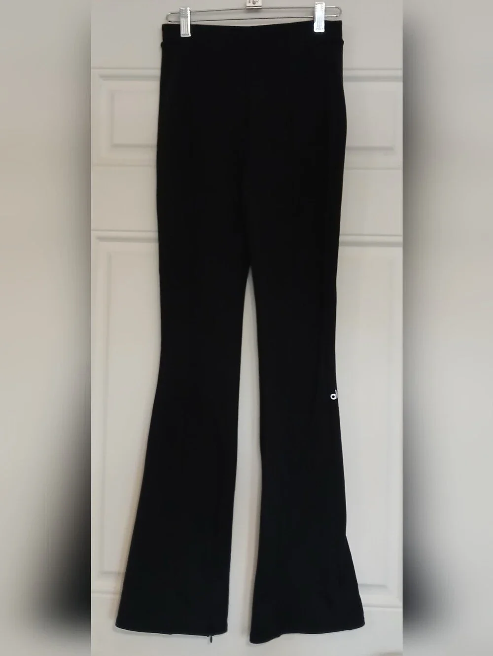 ALO Yoga Zip-It Flare Leggings High-Waist In Black Size Small